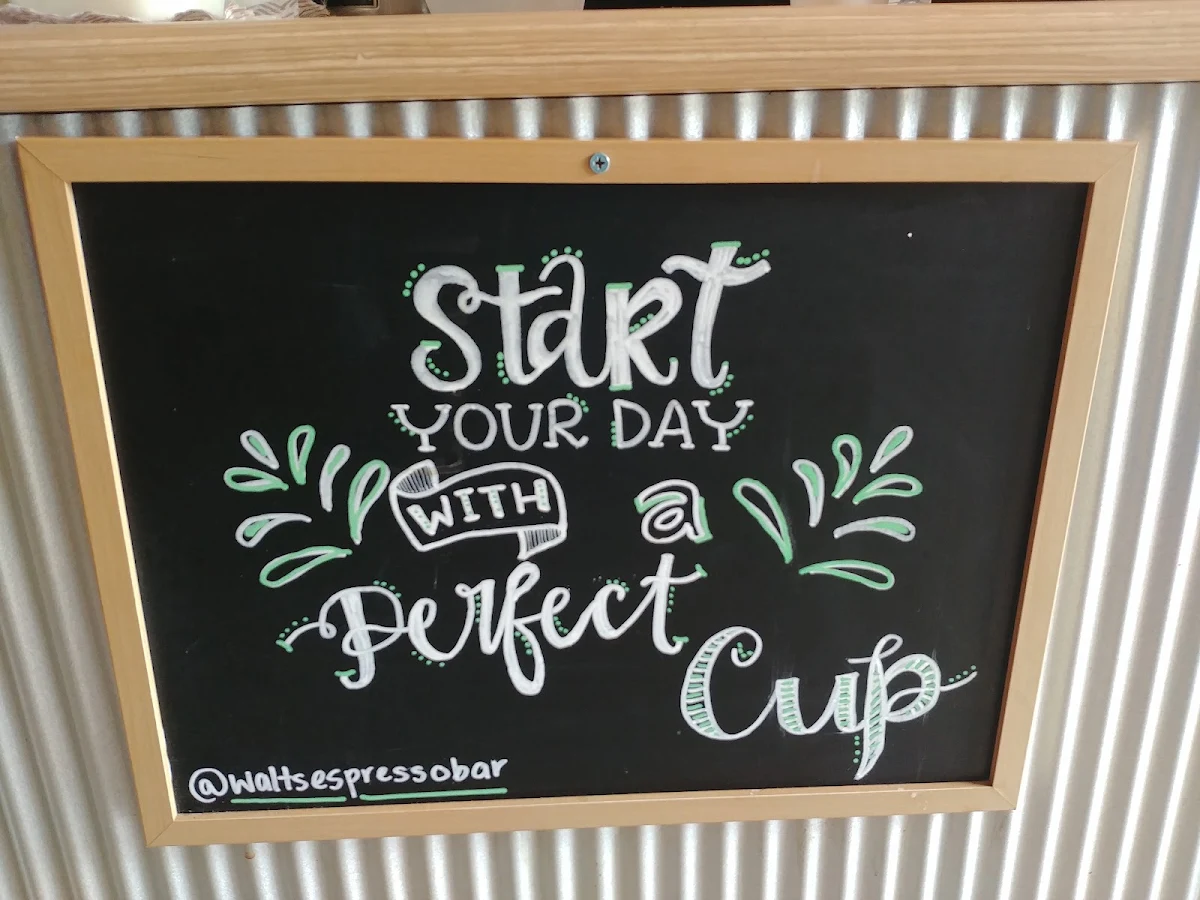 Menu, Walts Coffee