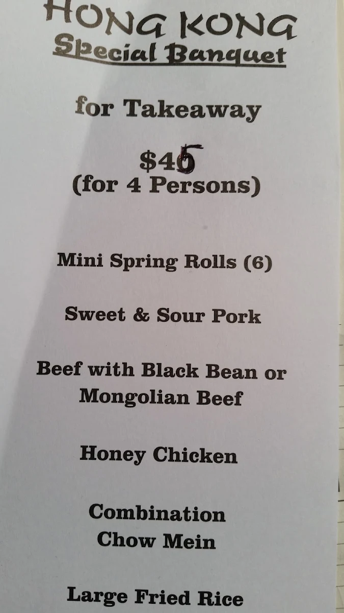 Menu, Great Northern Hotel