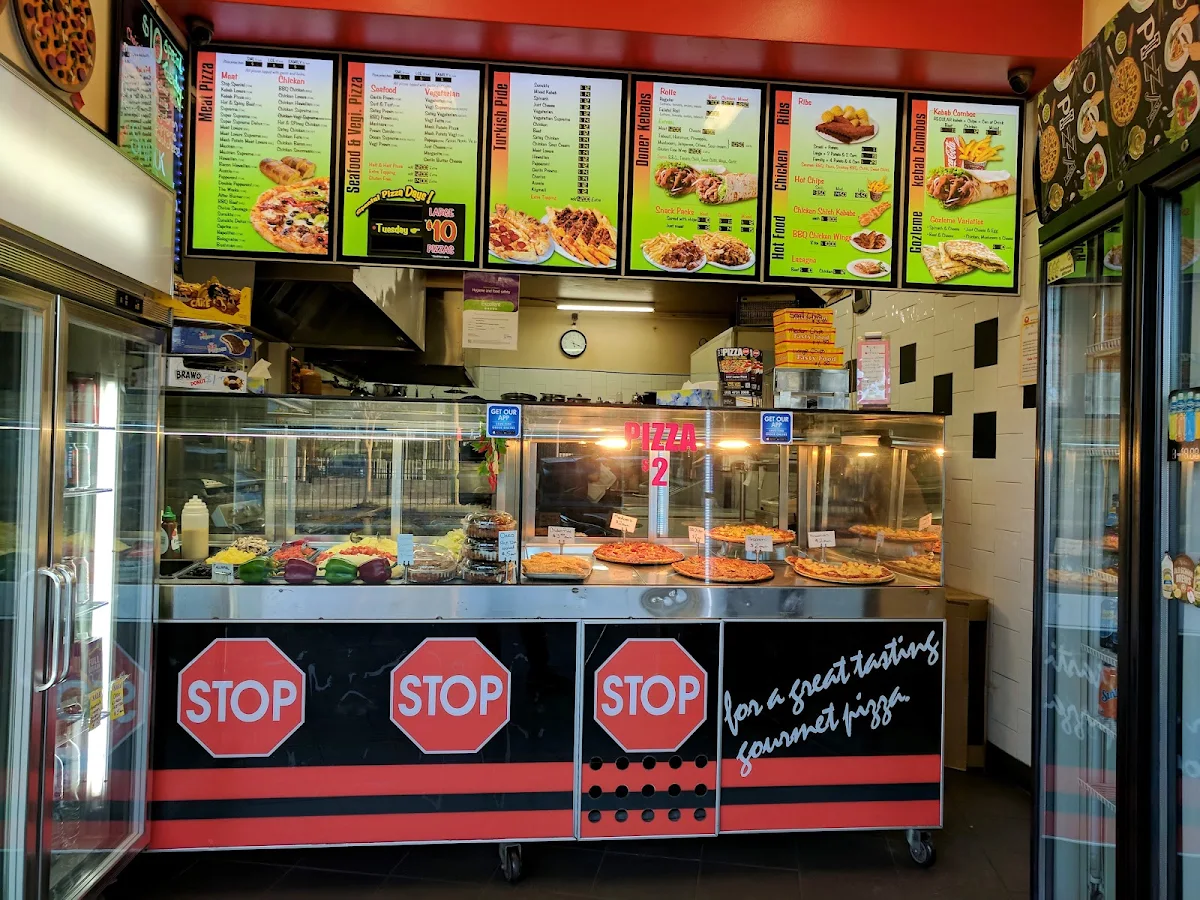 Menu, The Pizza Stop