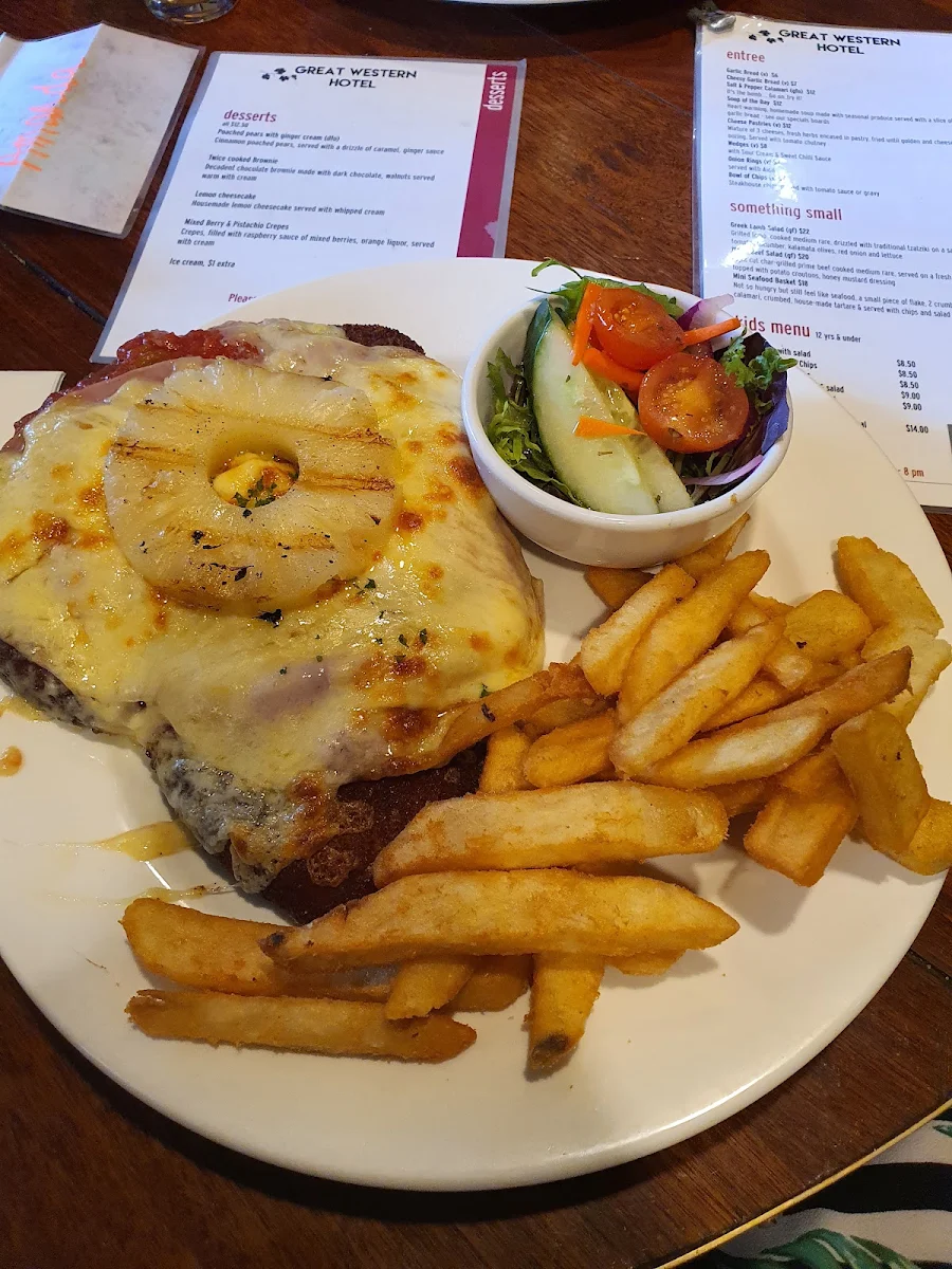 Menu, Great Western Hotel
