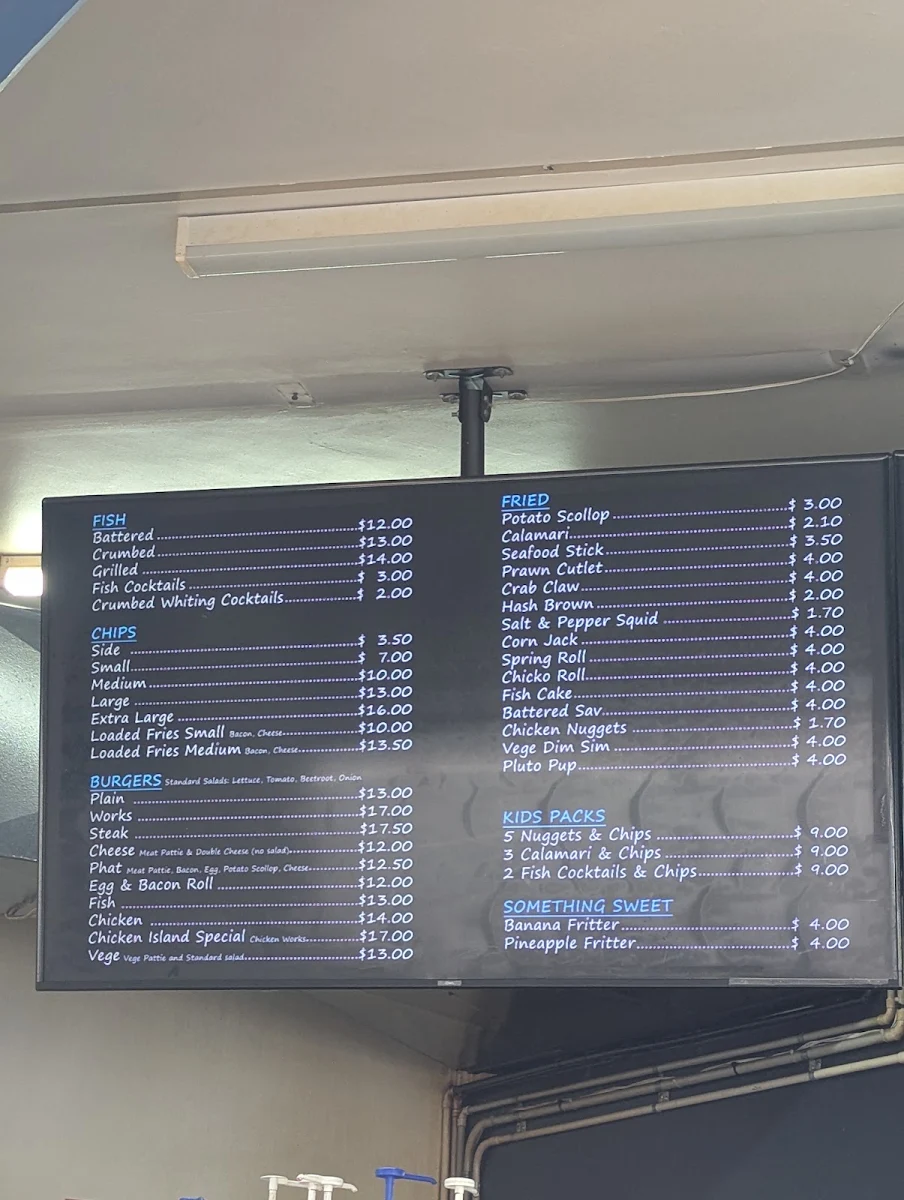 Menu, Salt by the Sea
