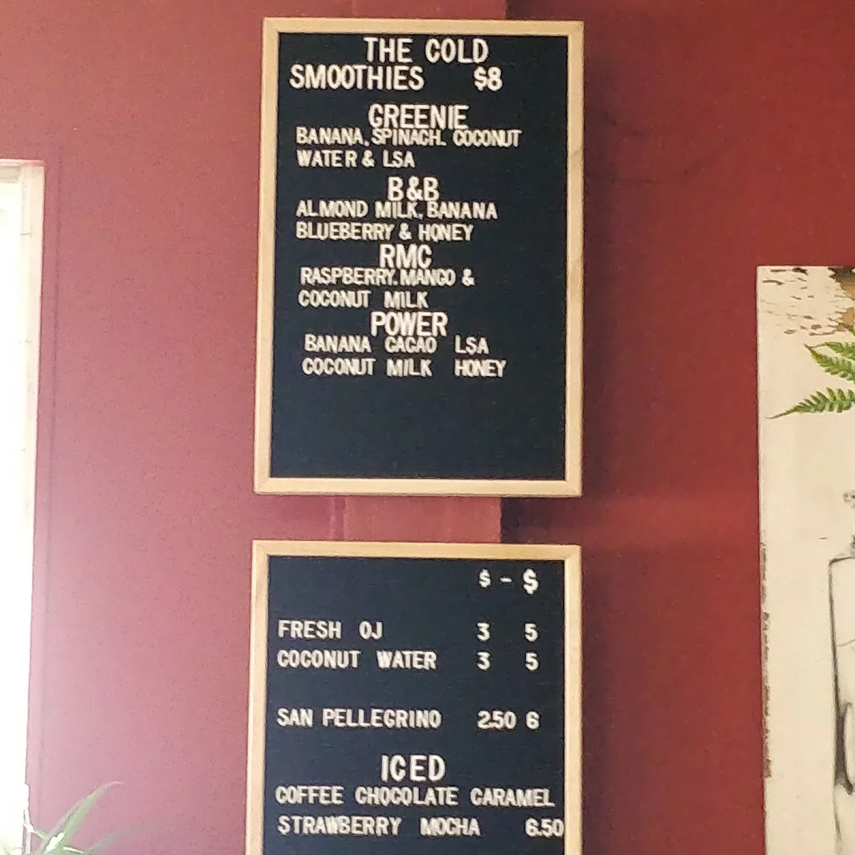 Menu, Blue Ginger Fine Foods