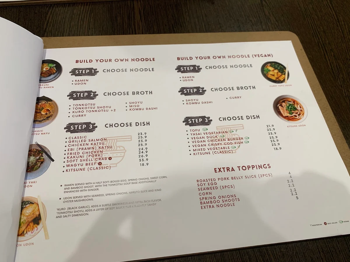 Menu, Benton Bento