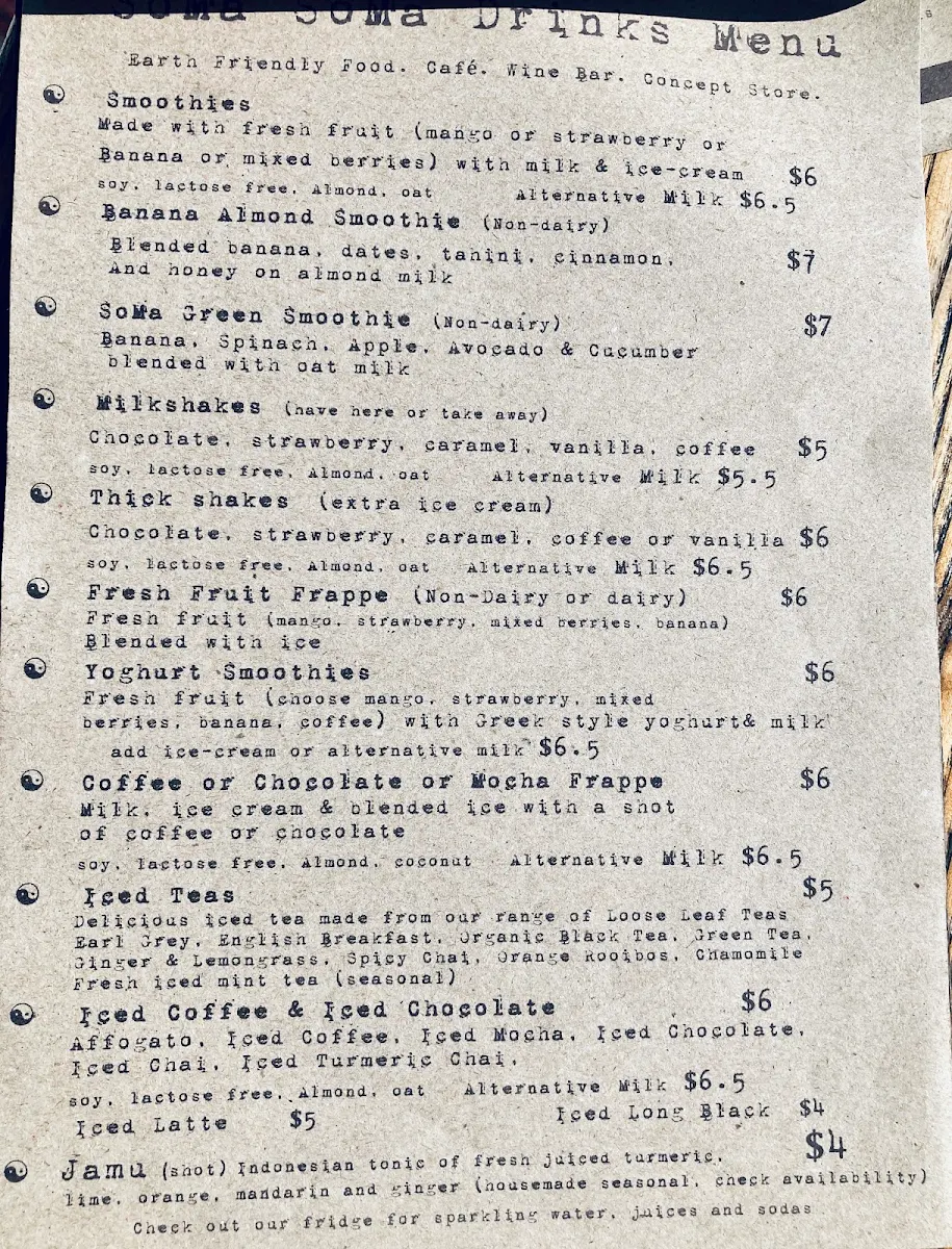 Menu photo 1