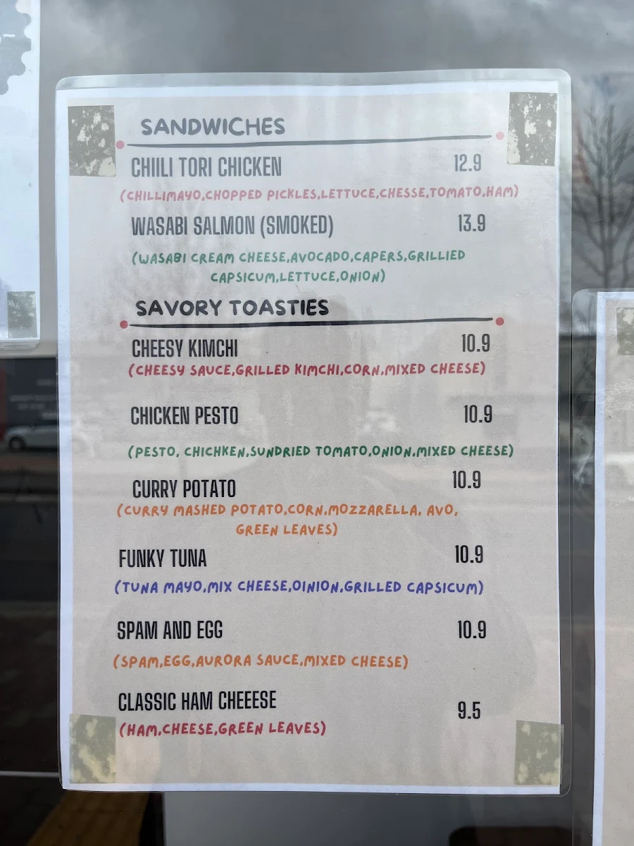 Menu, Old speak