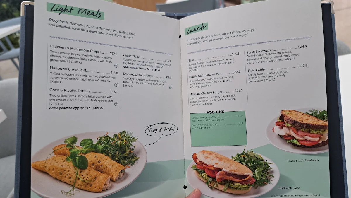 Menu, Jamaica Blue Willetton Southlands