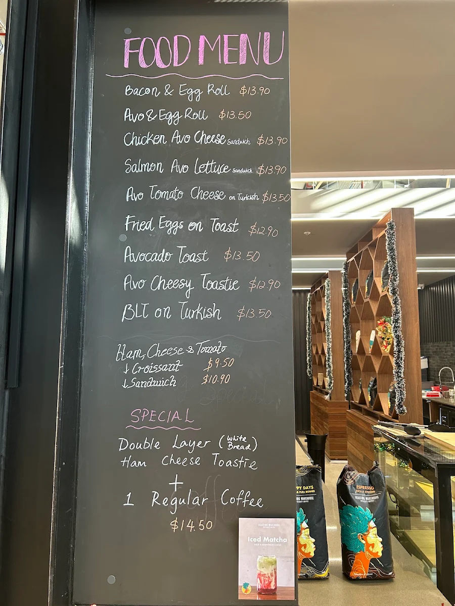 Menu, Daily Brew