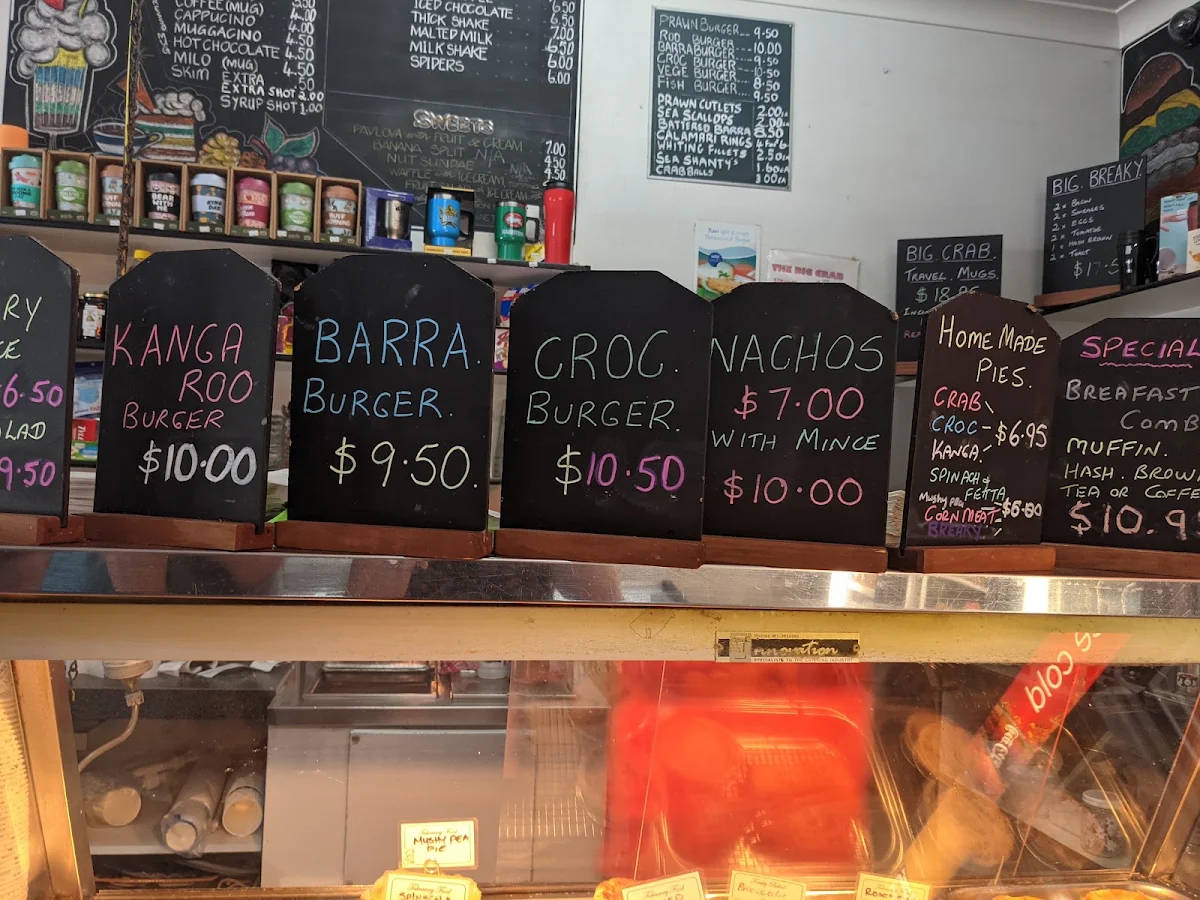 Menu, The Big Crab Restaurant