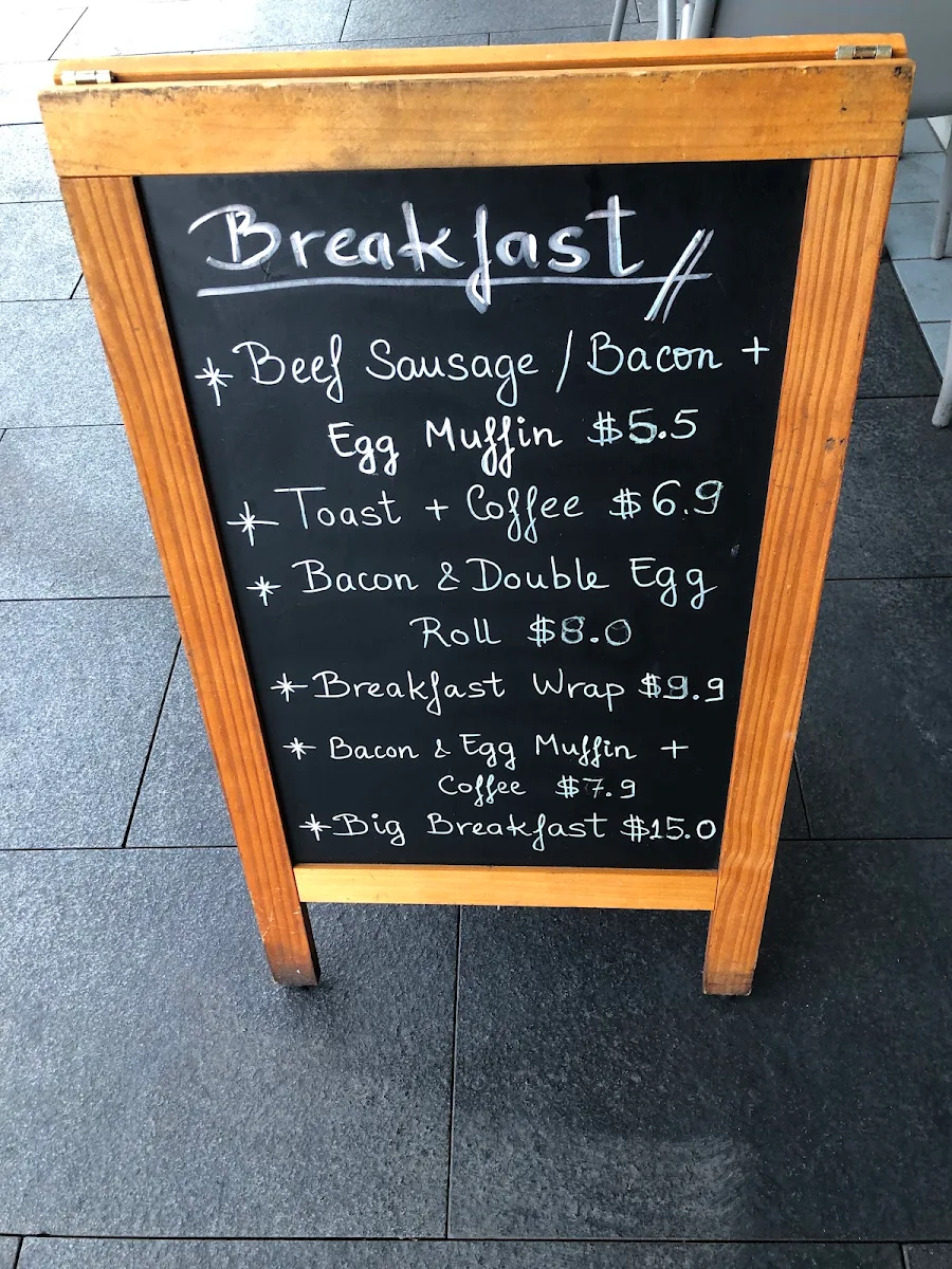Menu, Oscarinos Espresso