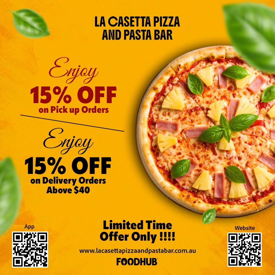 Menu, La Casetta Pizza And Pasta Bar