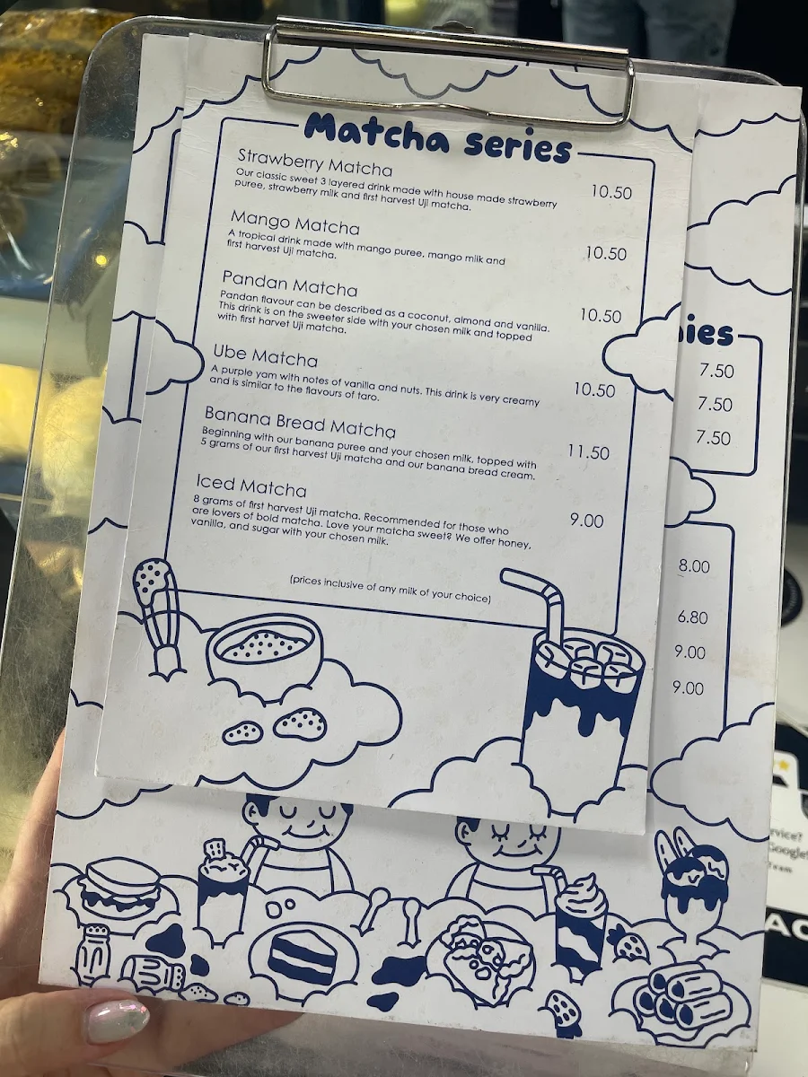 Menu, Lola's Coffee Bar