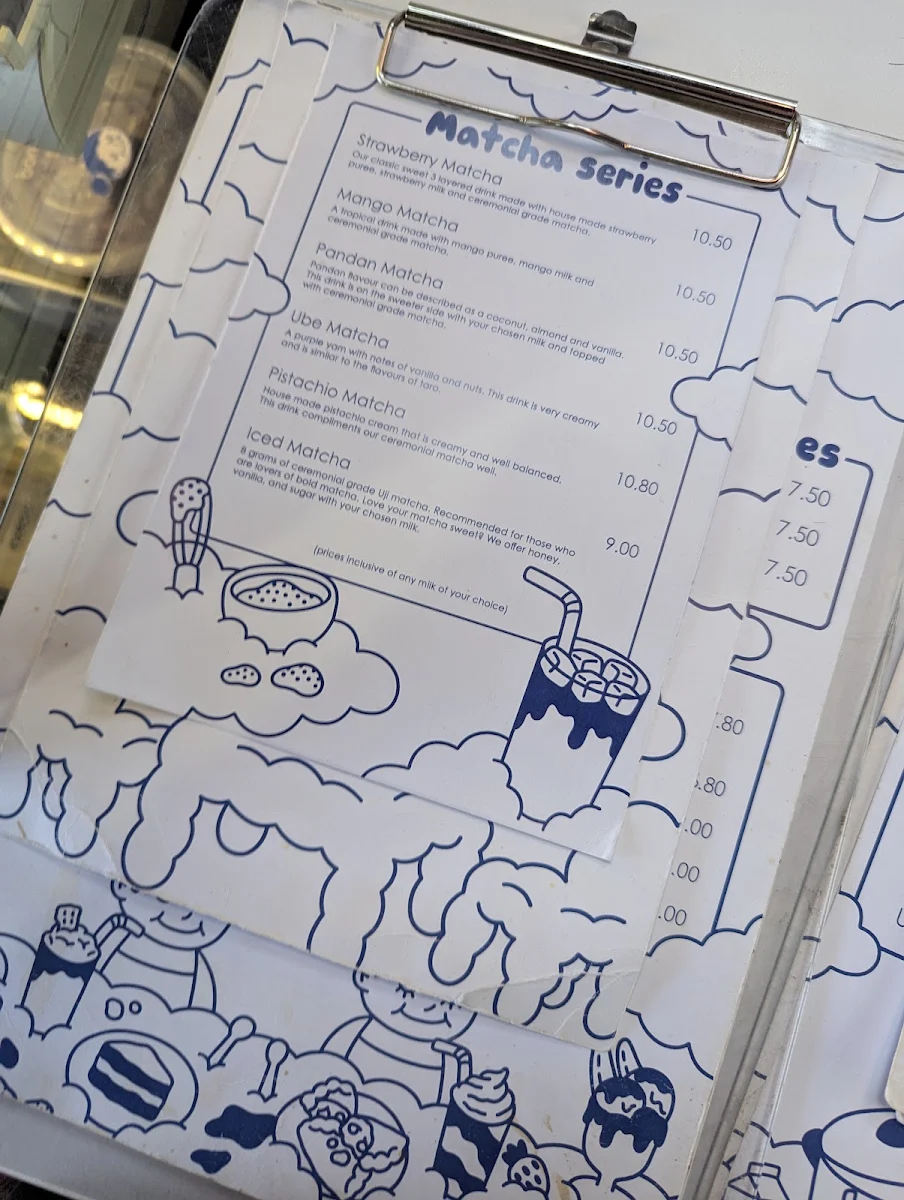 Menu, Lola's Coffee Bar