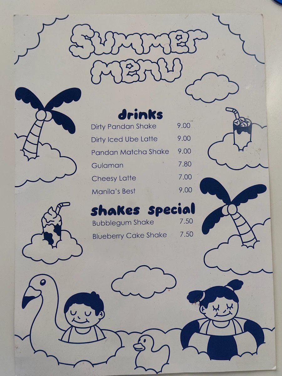 Menu, Lola's Coffee Bar
