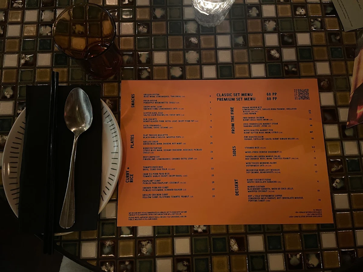 Menu, Firebird