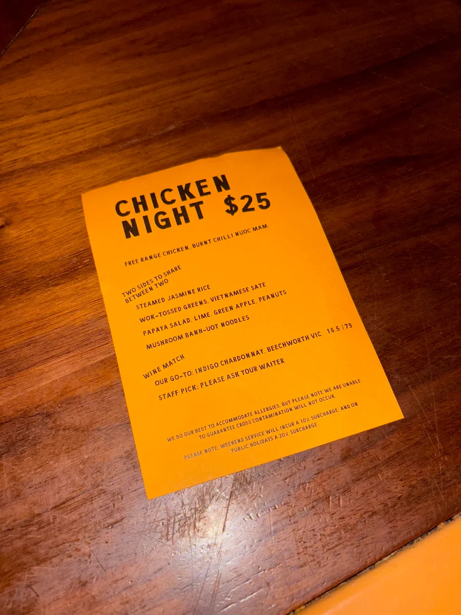 Menu, Firebird