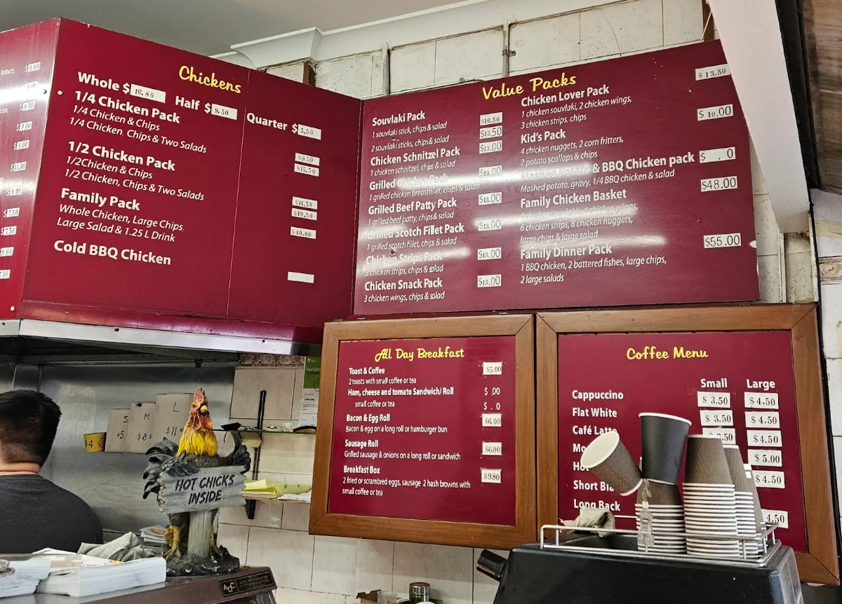 Menu, Wild Rooster Chicken Shop