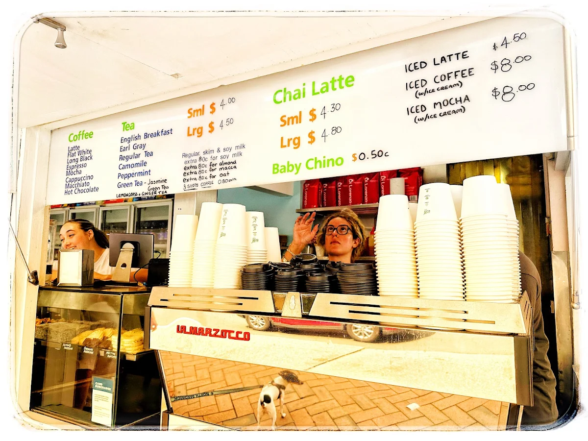 Menu, The Coogee Bay Kiosk
