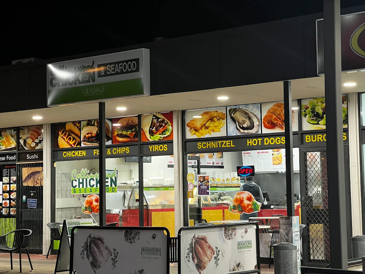 Menu, Collinswood Chicken and Seafood
