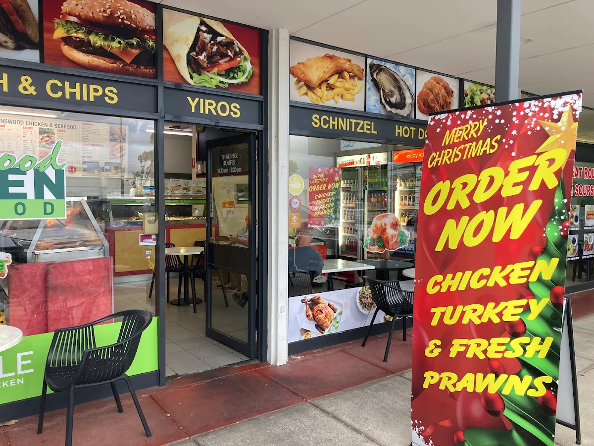 Menu, Collinswood Chicken and Seafood