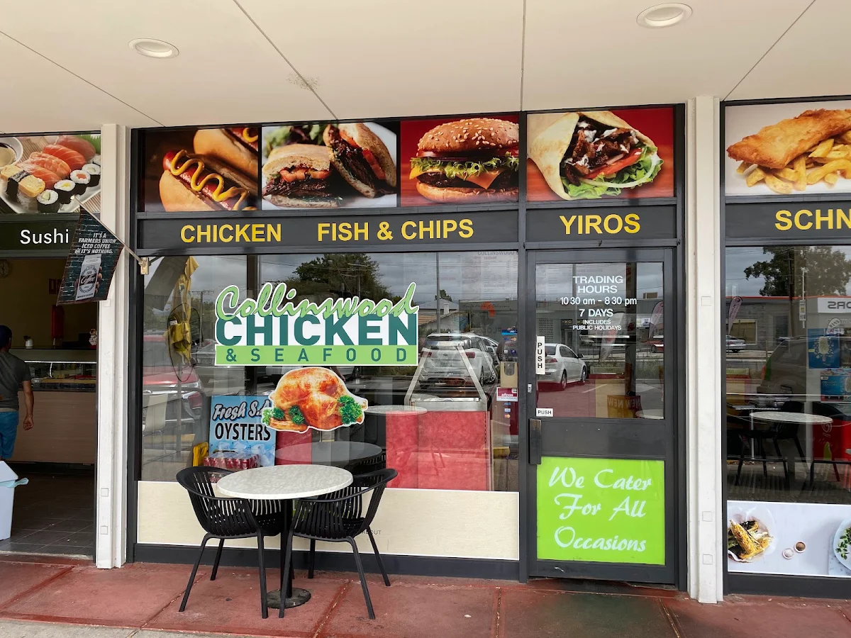 Menu, Collinswood Chicken and Seafood