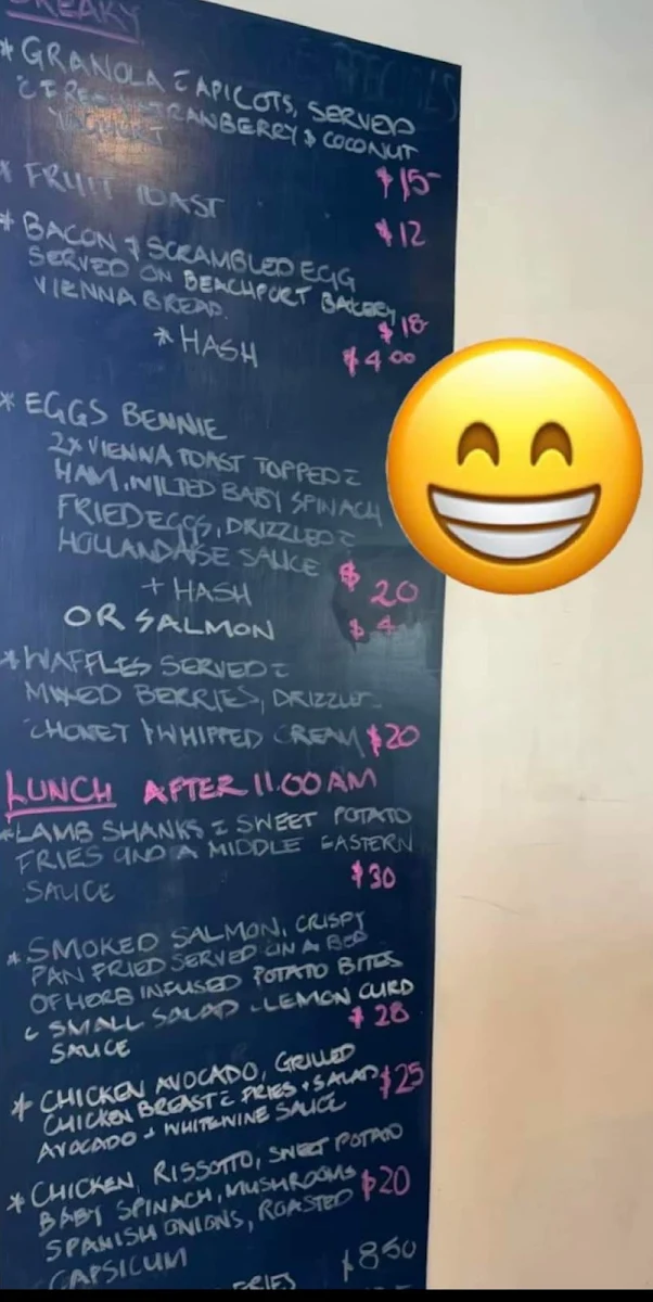 Menu, The Cutter Lapwing Governor Robe