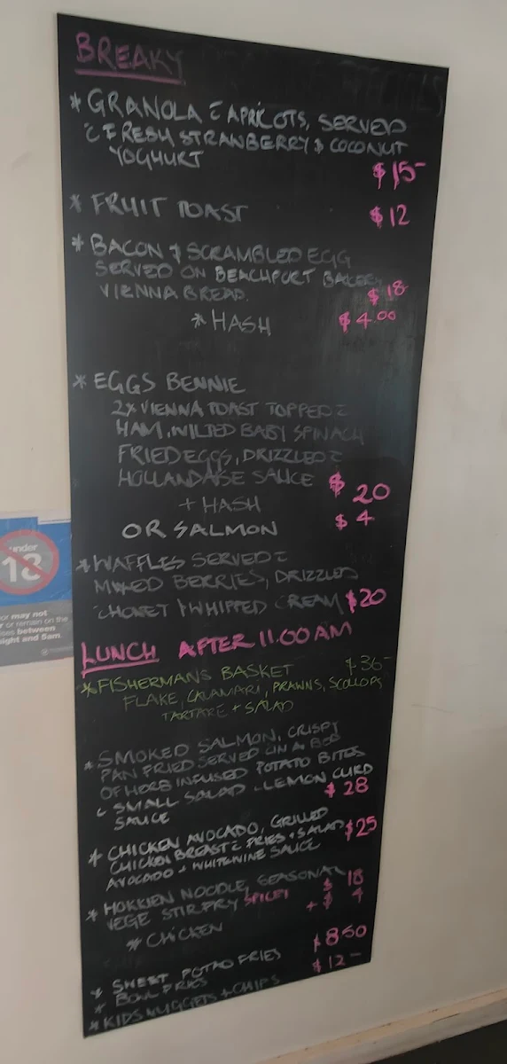 Menu, The Cutter Lapwing Governor Robe