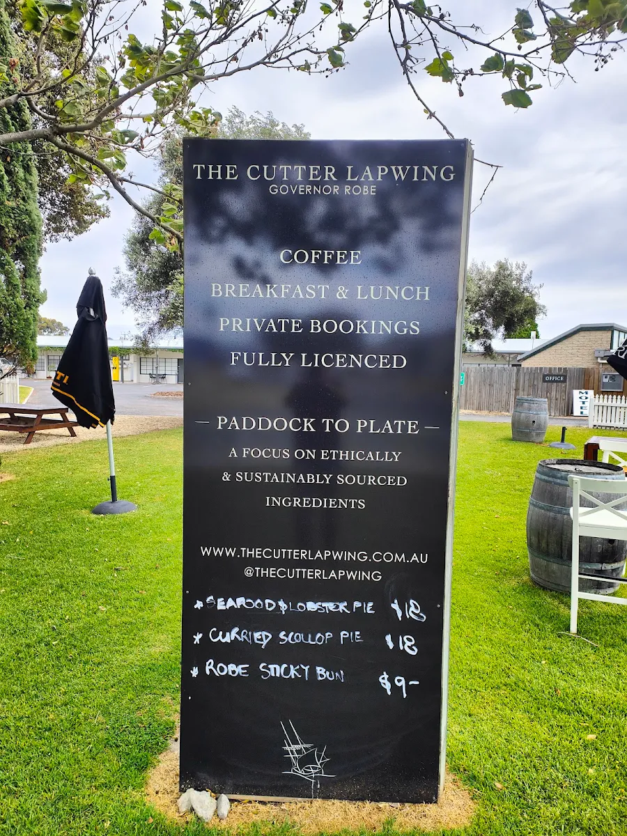 Menu, The Cutter Lapwing Governor Robe