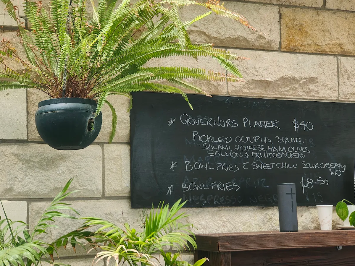 Menu, The Cutter Lapwing Governor Robe
