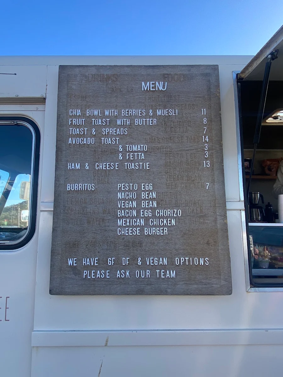 Menu, Classic Coffee