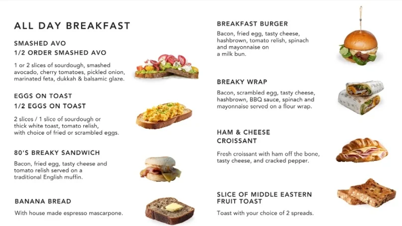 Menu, Big Bad Wolff Espresso Bar