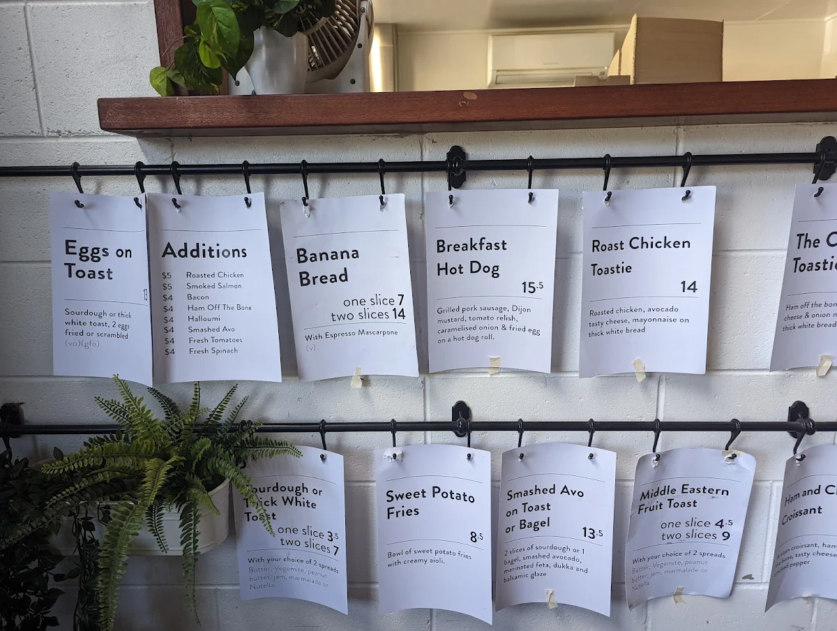 Menu, Big Bad Wolff Espresso Bar