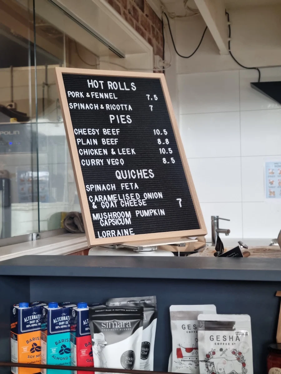 Menu, Wild Bakery