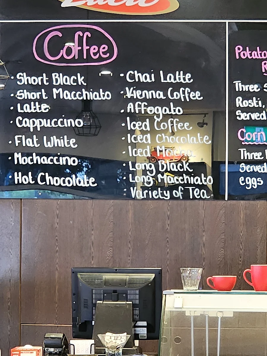 Menu, Cafe Lucio