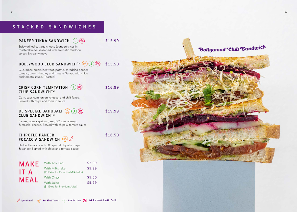 Menu, Dessert Corner Lounge Truganina