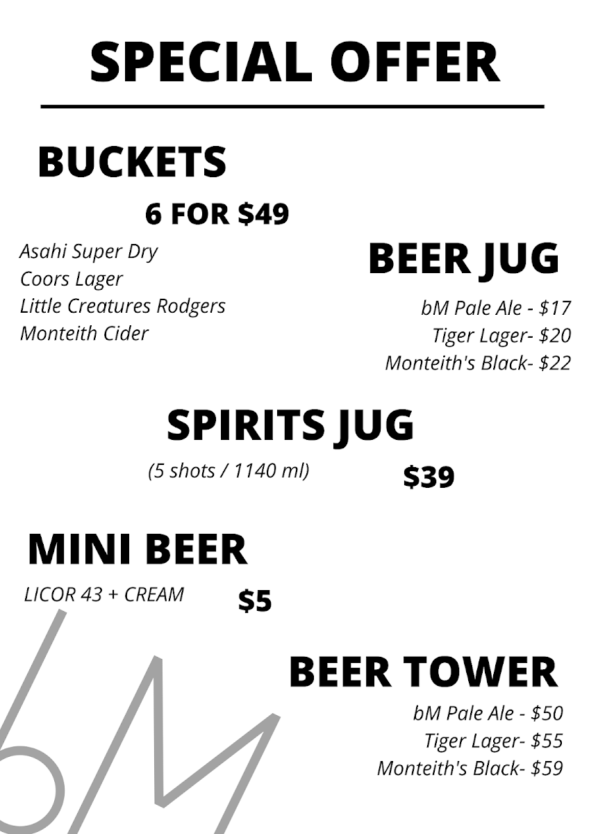 Menu, Be Merry