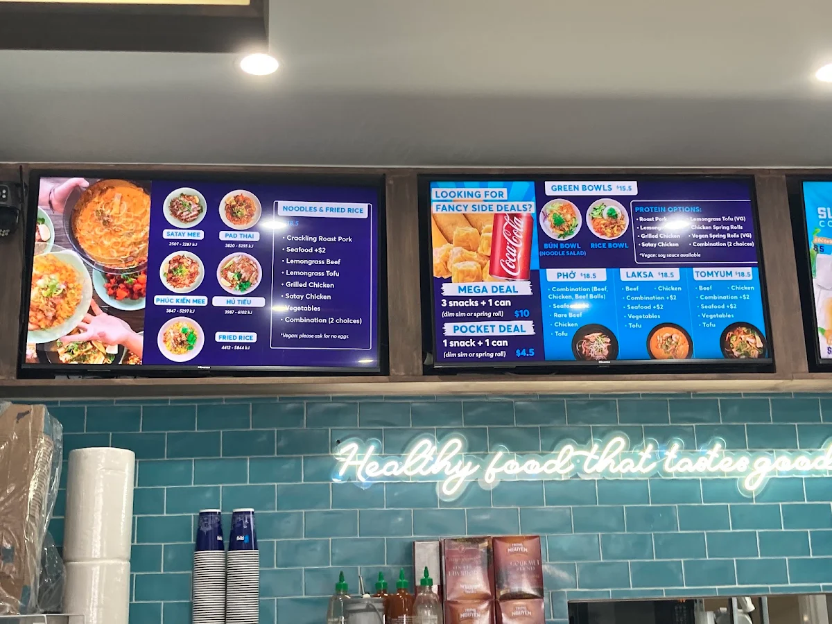 Menu, Bami Warrnambool