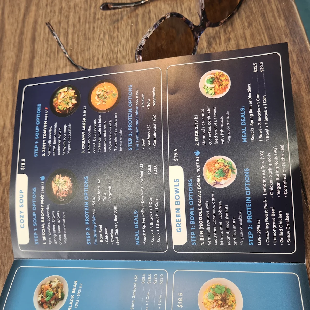 Menu, Bami Warrnambool