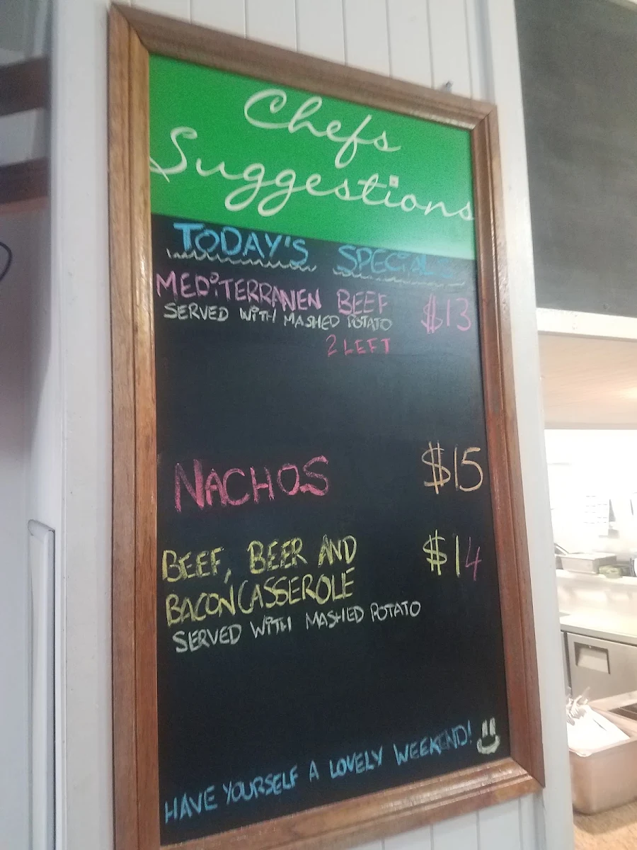 Menu, Hotel Allen