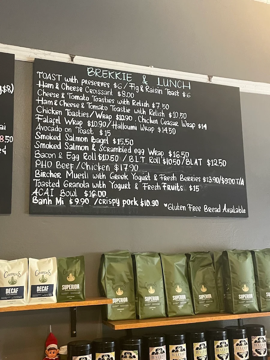 Menu, Hill St Beans Cafe Roseville