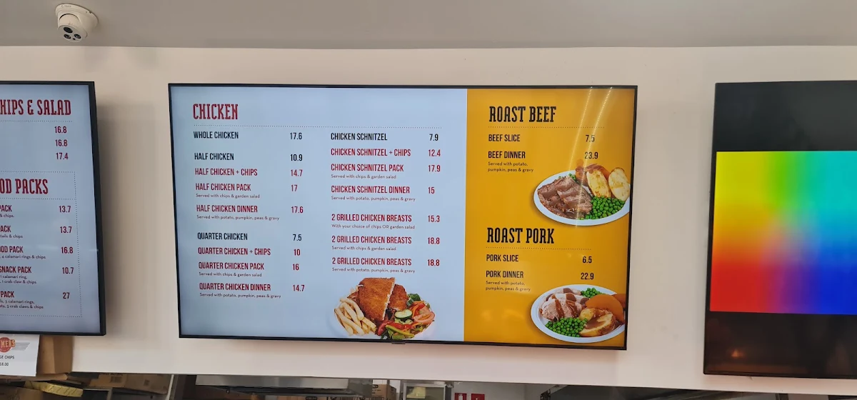 Menu, Homers - Takeaway