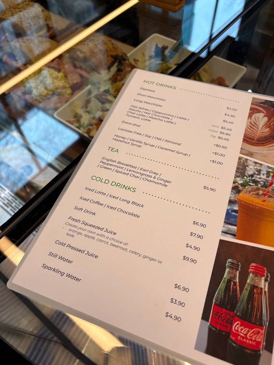 Menu, Koffi Bar