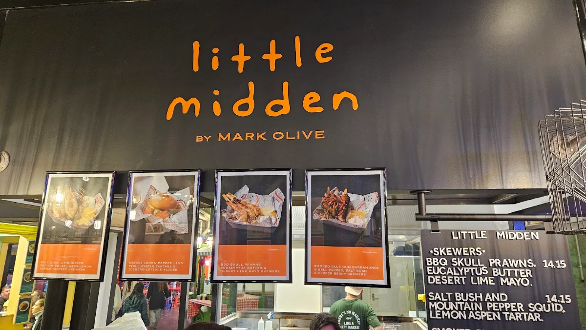 Menu, little midden by Mark Olive