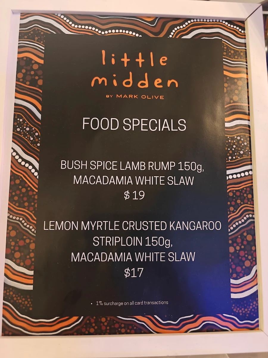 Menu, little midden by Mark Olive