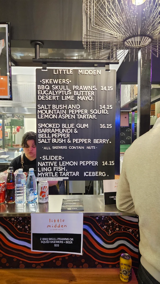 Menu, little midden by Mark Olive