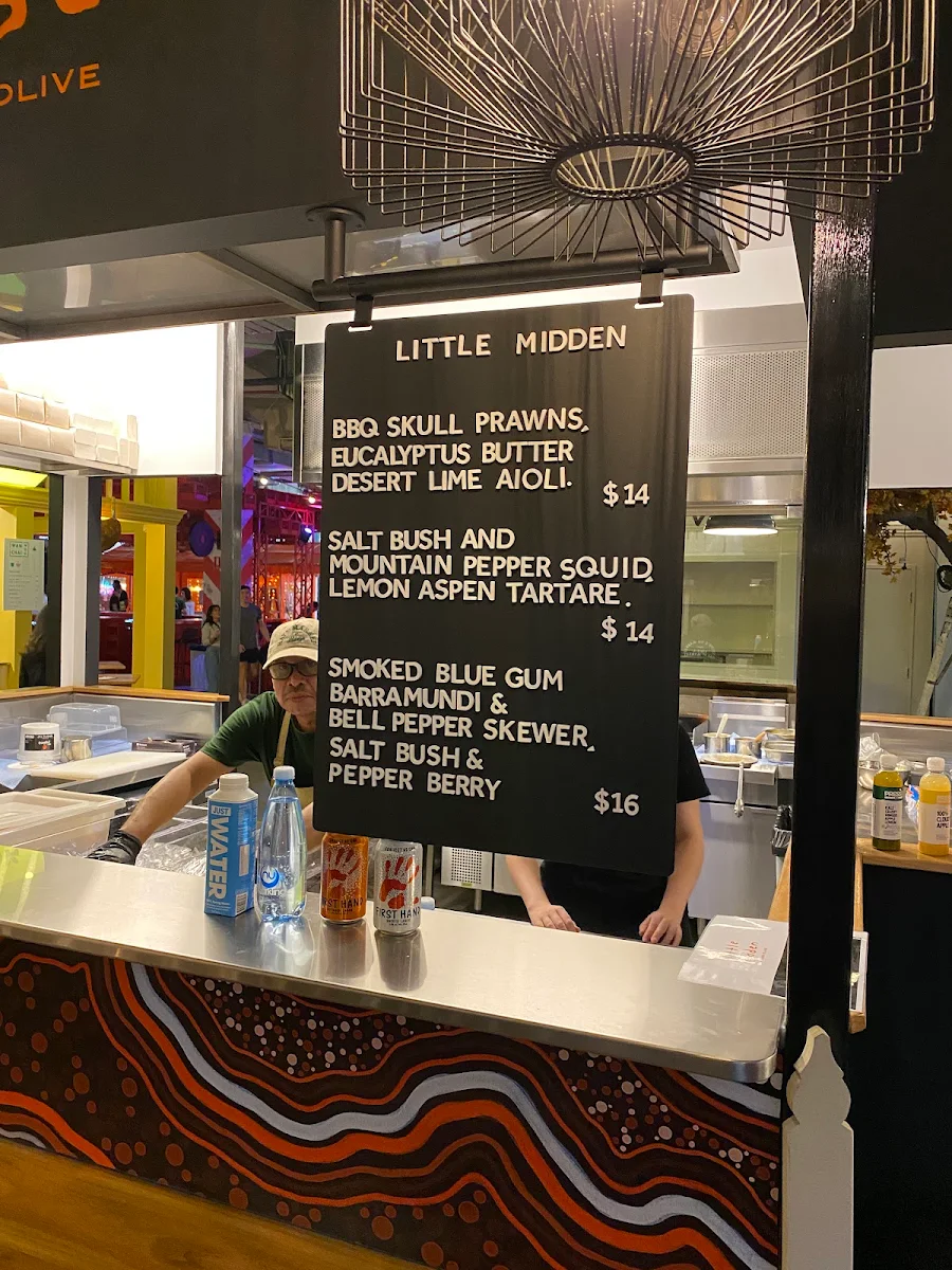 Menu, little midden by Mark Olive
