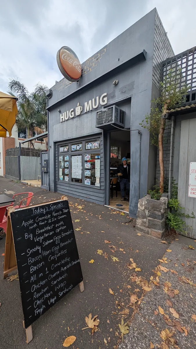 Menu, Hug a Mug Cafe