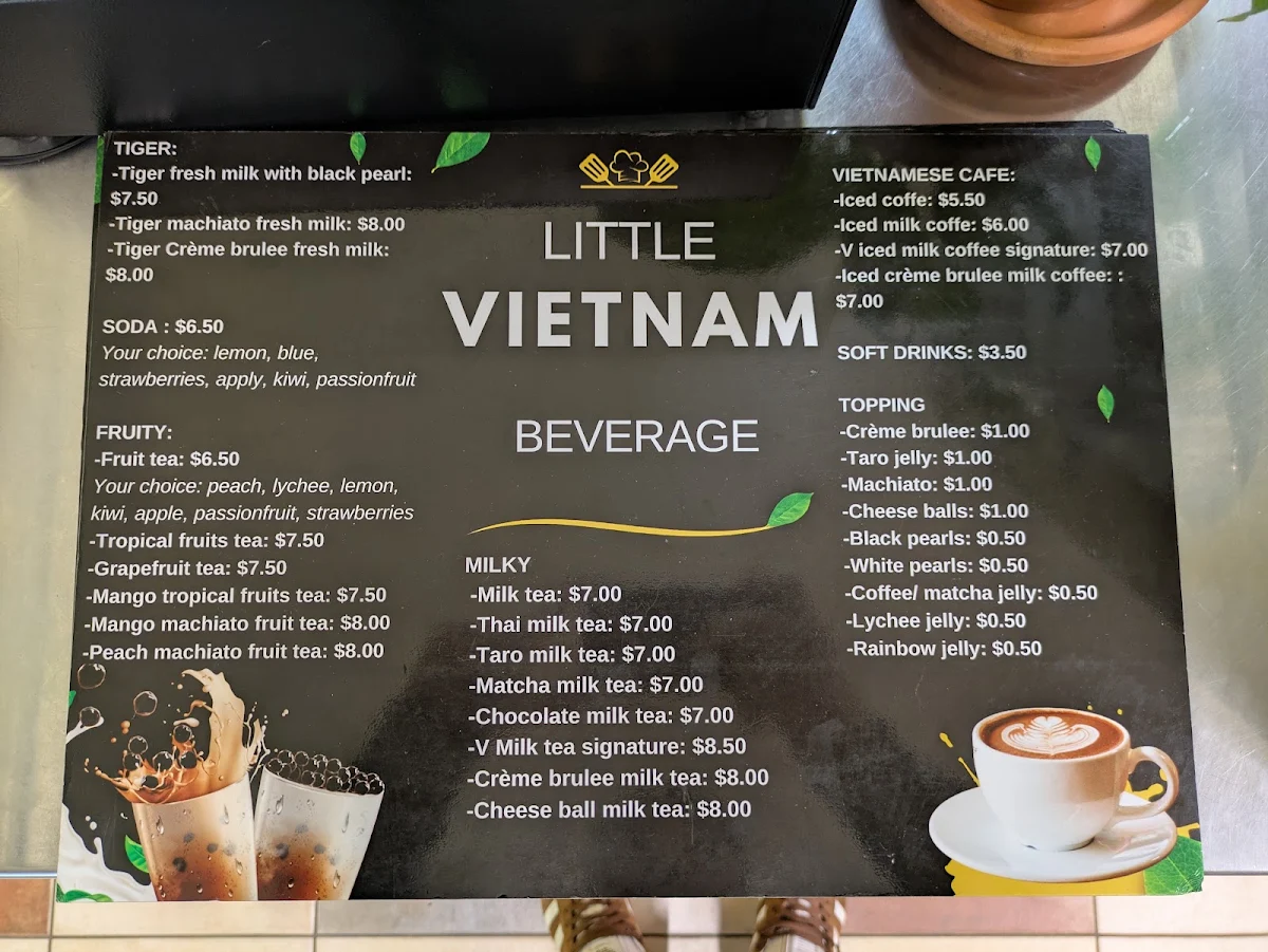 Menu, LITTLE VIET NAM