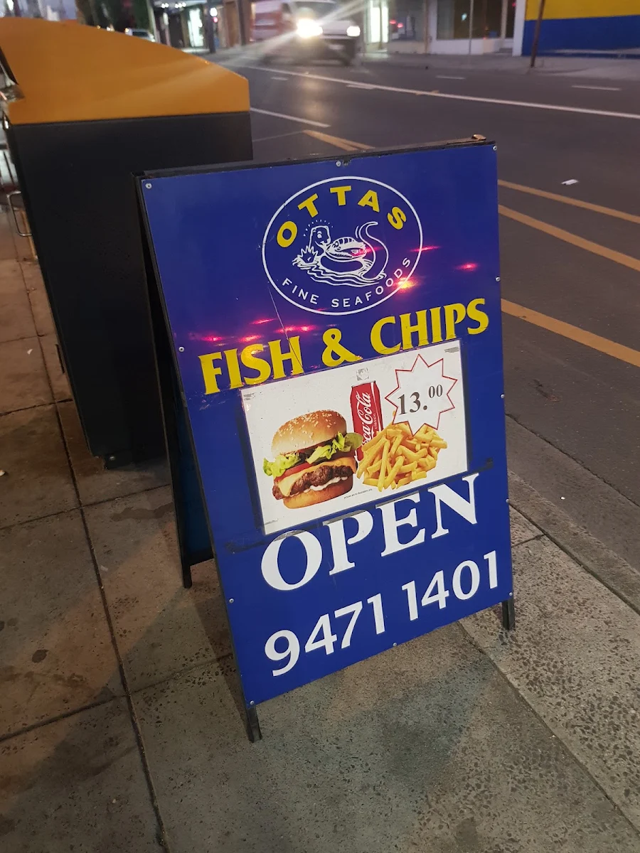 Menu, Ottas Fine Seafood