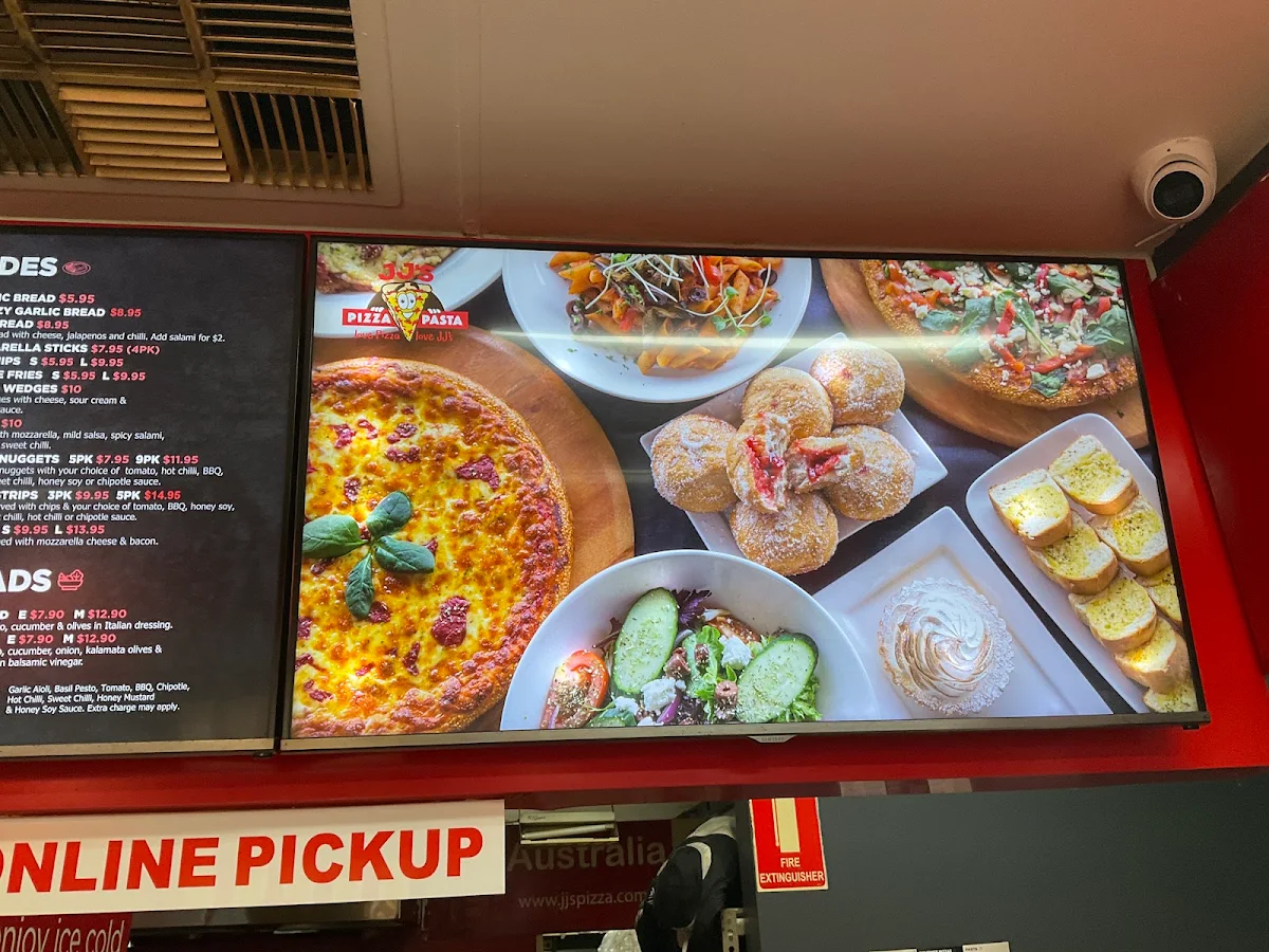 Menu, JJ's Pizza Croydon