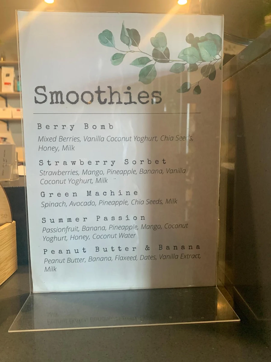 Menu, Peppermint Green